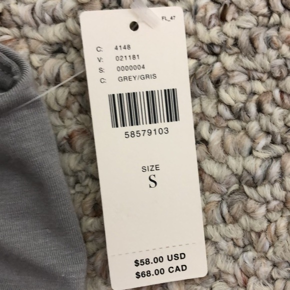 ❤️ S ❤️ NWT Anthro Top Cowl Neck Tank Raw Hem - Picture 5 of 10